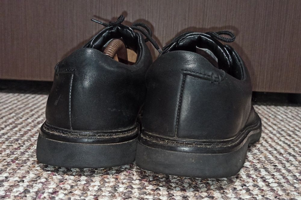 Туфли clarks черные натуральная кожа. размер 38