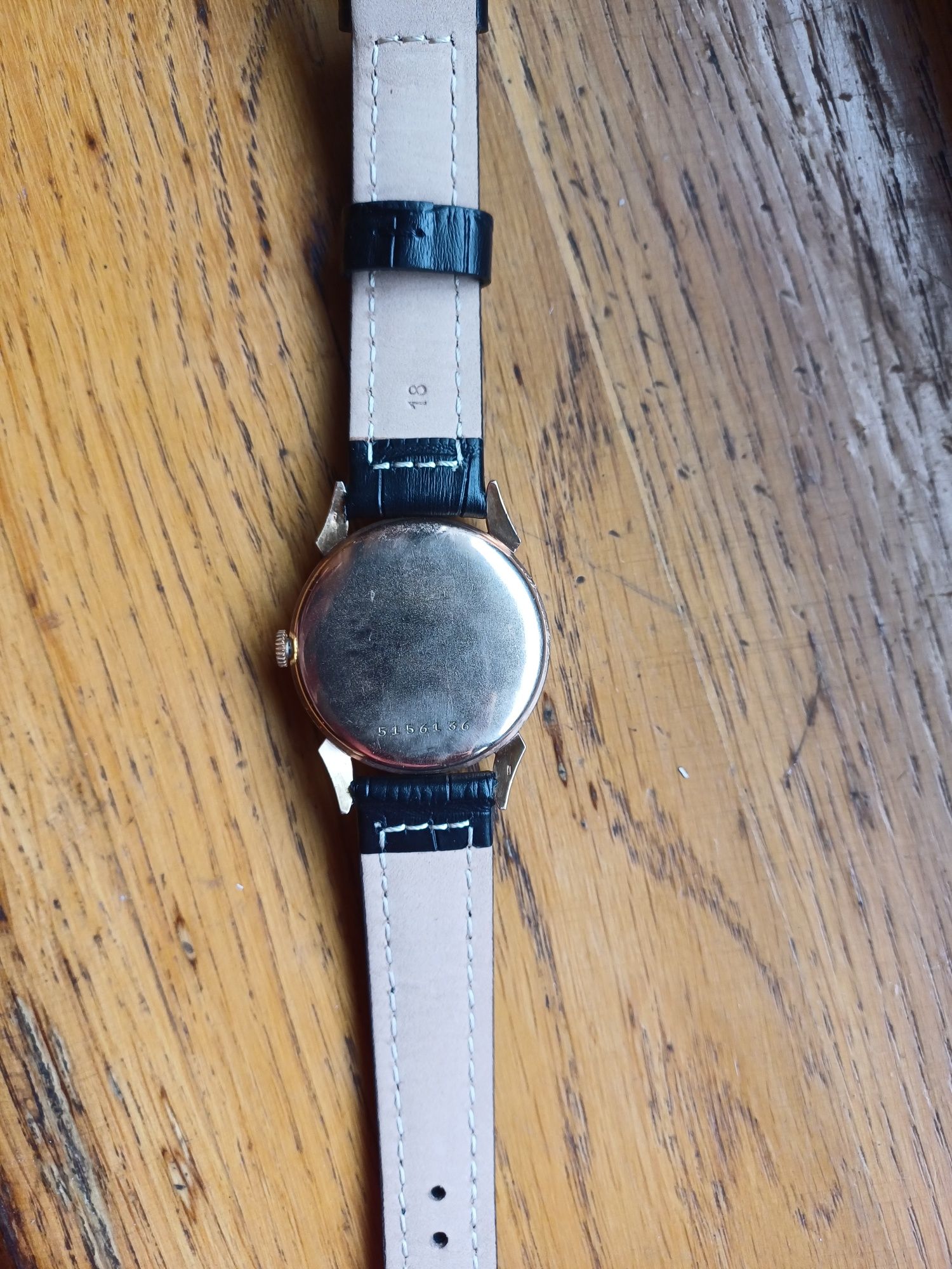 Złoty zegarek 14k Doxa antimagnetique lata 50-te