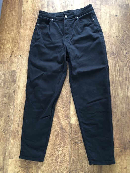 Czarne spodnie HM mom jeans 42