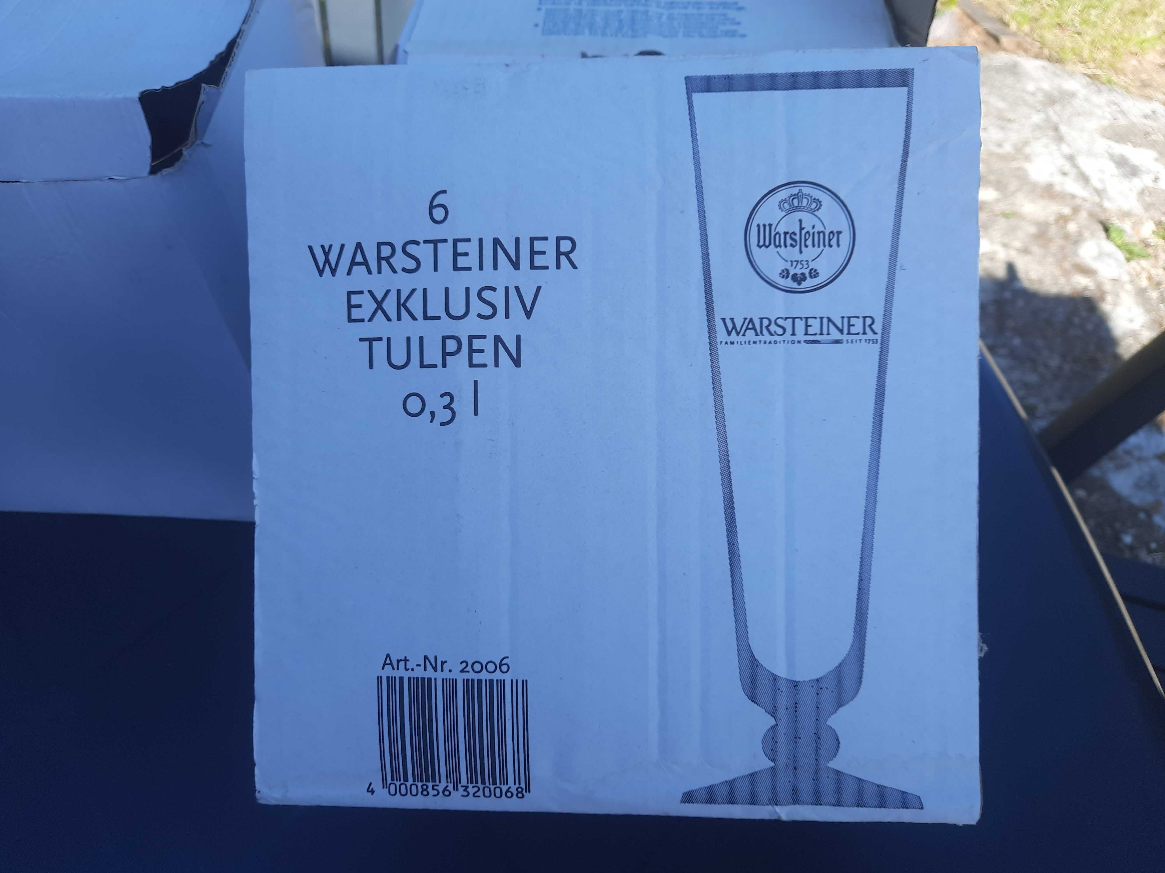 Pokale do piwa Warsteiner 0,3 l szklanka 6 szt kpl