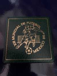 Moeda de 100 escudos Prata Proof Mundial Mexico 1986