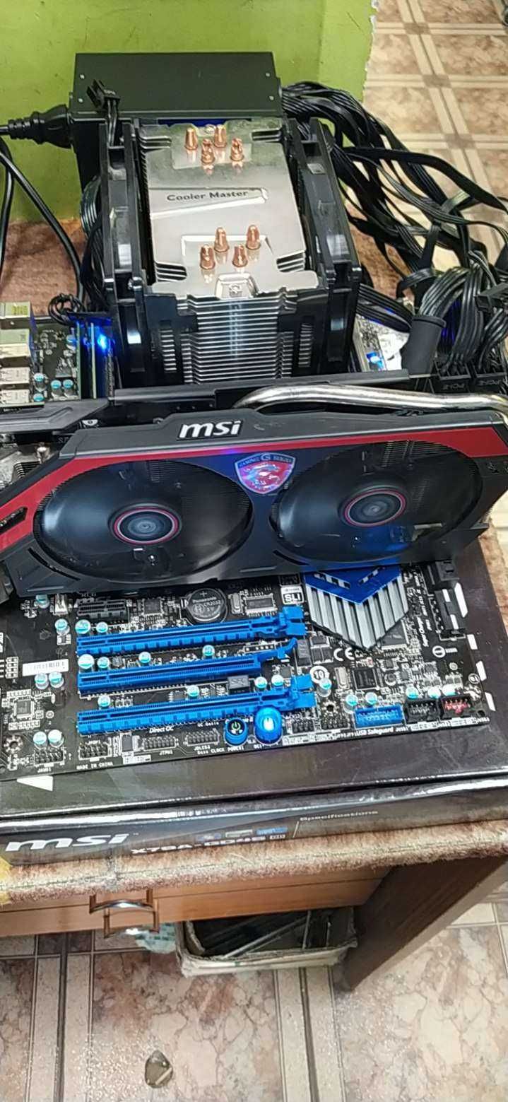 Pł Główna MB MSI X79A-GD45 CPU i7-3820 VGA MSI R9 285 2GB VGA 22GB RAM