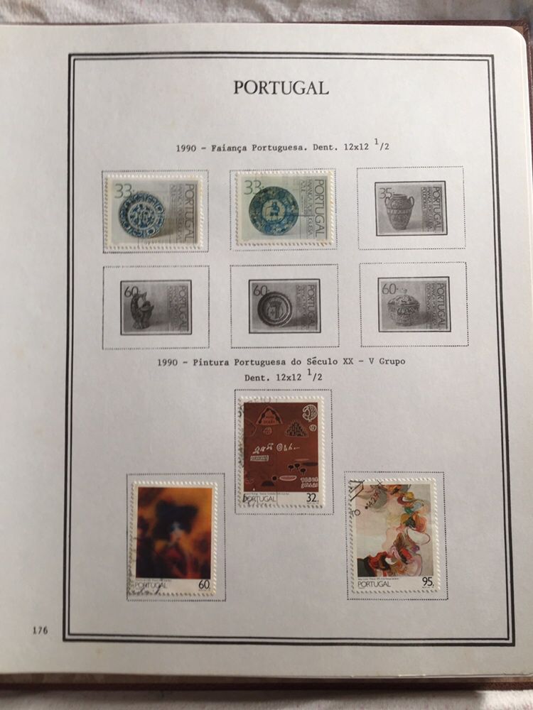 Coleção de selos Portugueses de 1980 a 2000