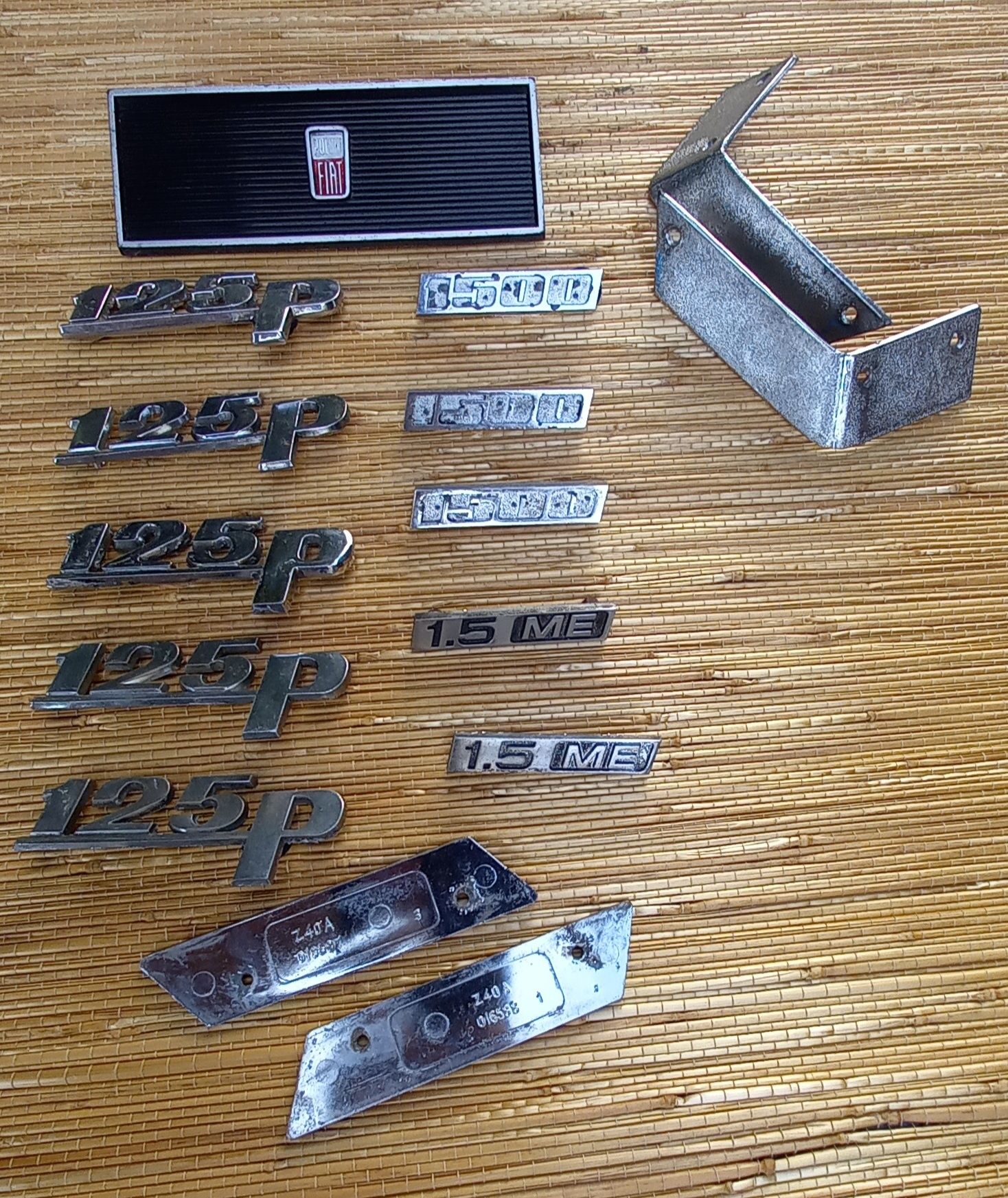 Fiat 125p kombi combi listwy polonez fso polski 1.5 MG 1500 Emblemat