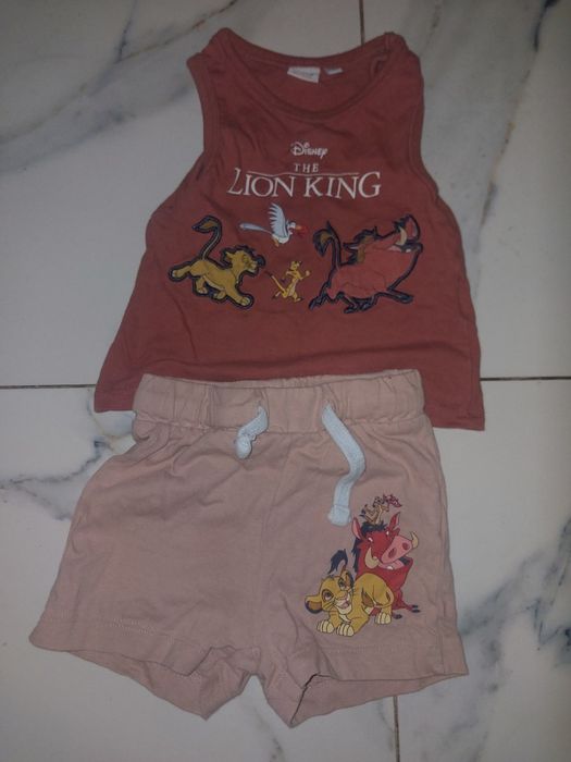 Komplet na lato niemowlęcy chłopięcy rozmiar 74 Disney