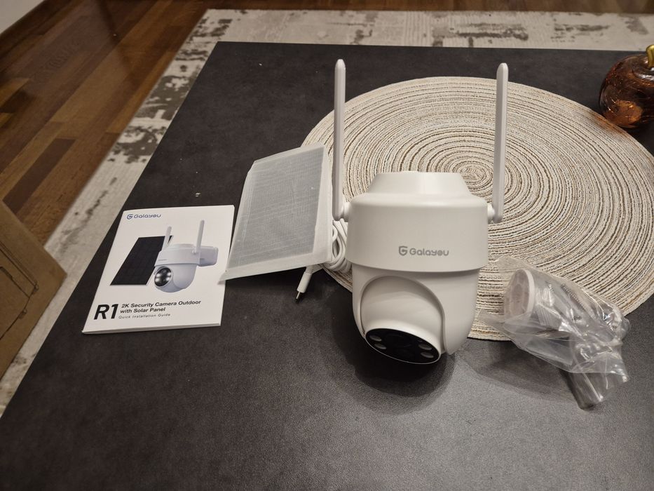 GALAYOU R1 Kamera do Monitoringu Zewnętrznego 2K z Zasilaniem Solarnym