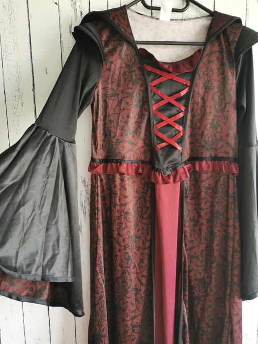 Czarownica pajeczarka sukienka strój przebranie halloween bal l/xl