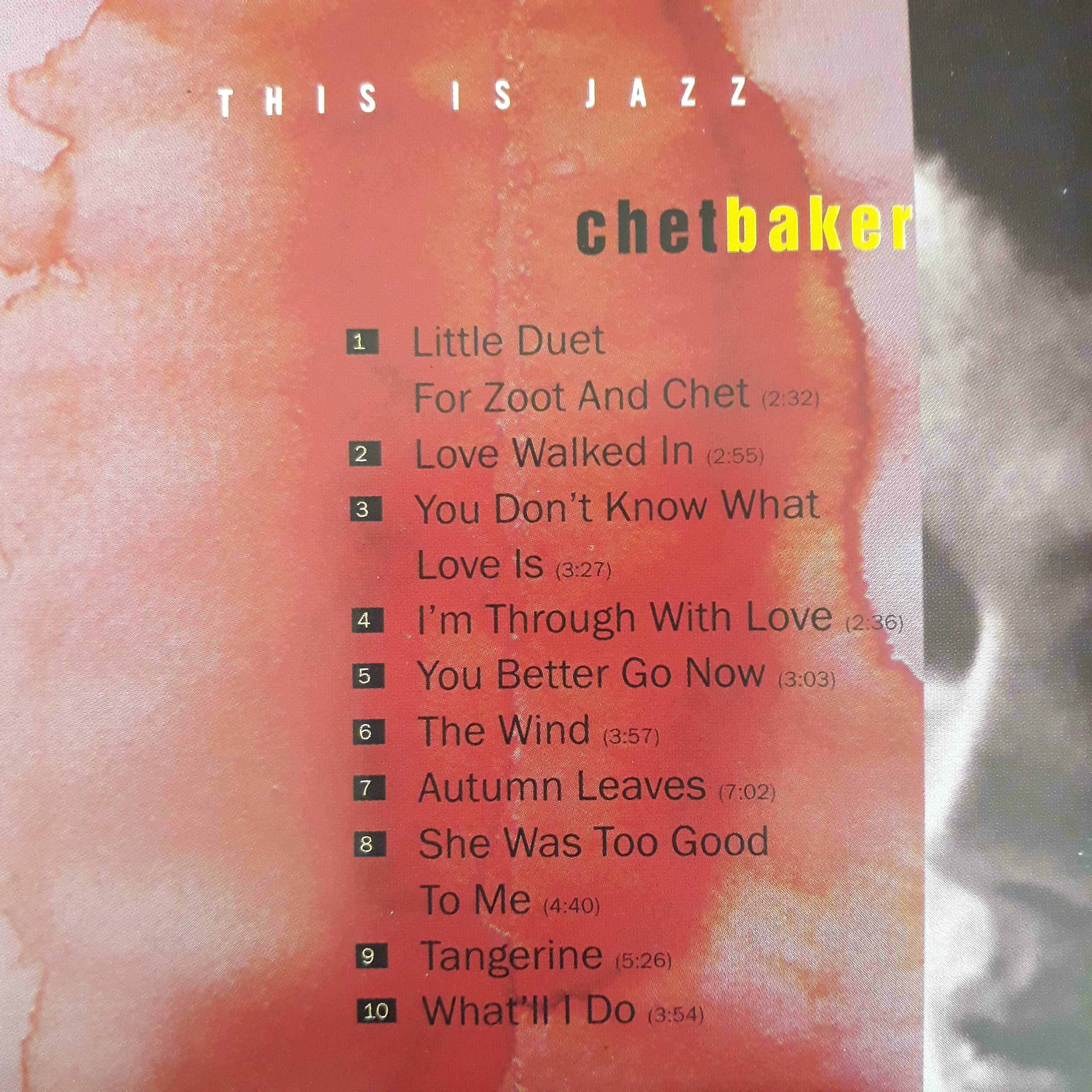 Chet Baker, cd, This is jazz, Sony Music, 1996