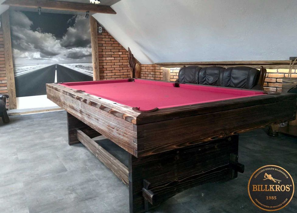 Bilard stół bilardowy Retro 7FT drewno piaskowane Producent BILLKROS