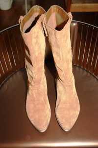 Botas em couro cor camel PULL&BEAR como NOVAS tamanho 37