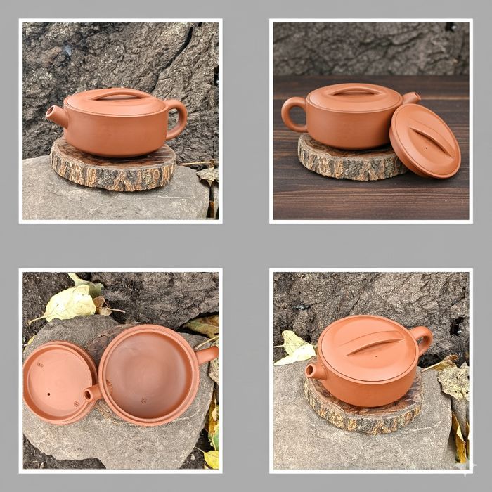 Глиняний чайник для китайського чаю + подарунок дерев'яна підставка