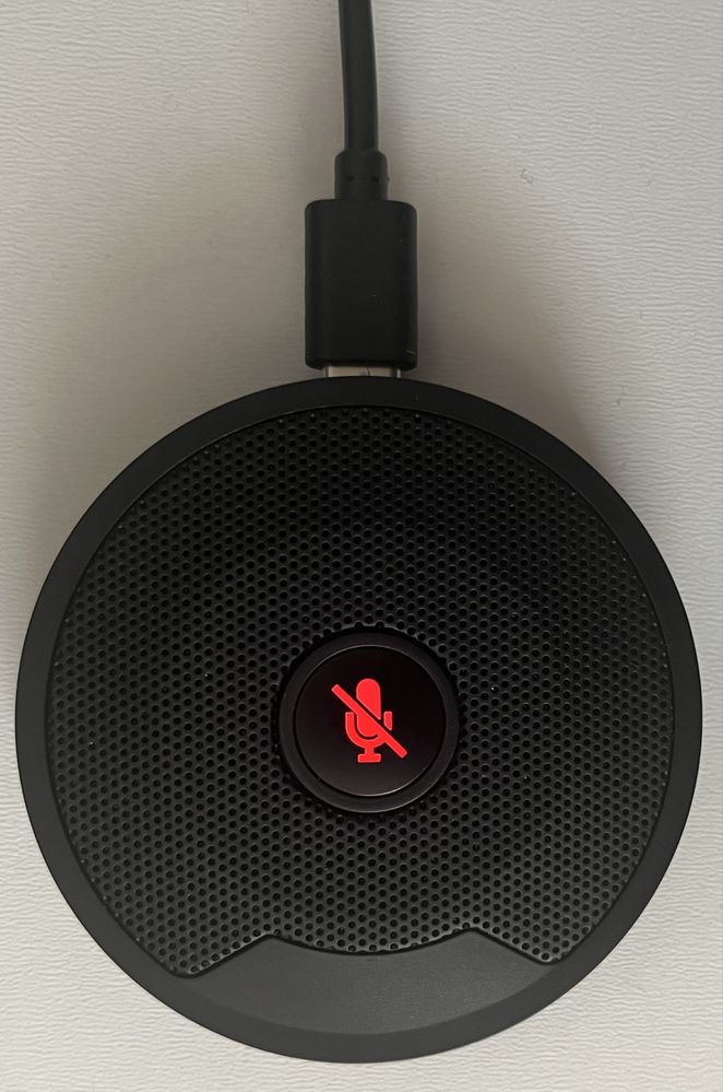 Mikrofon konferencyjny USB do komputera 360 stopni czarny