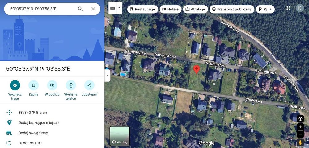 Sprzedam Działkę Budowlaną Bieruń