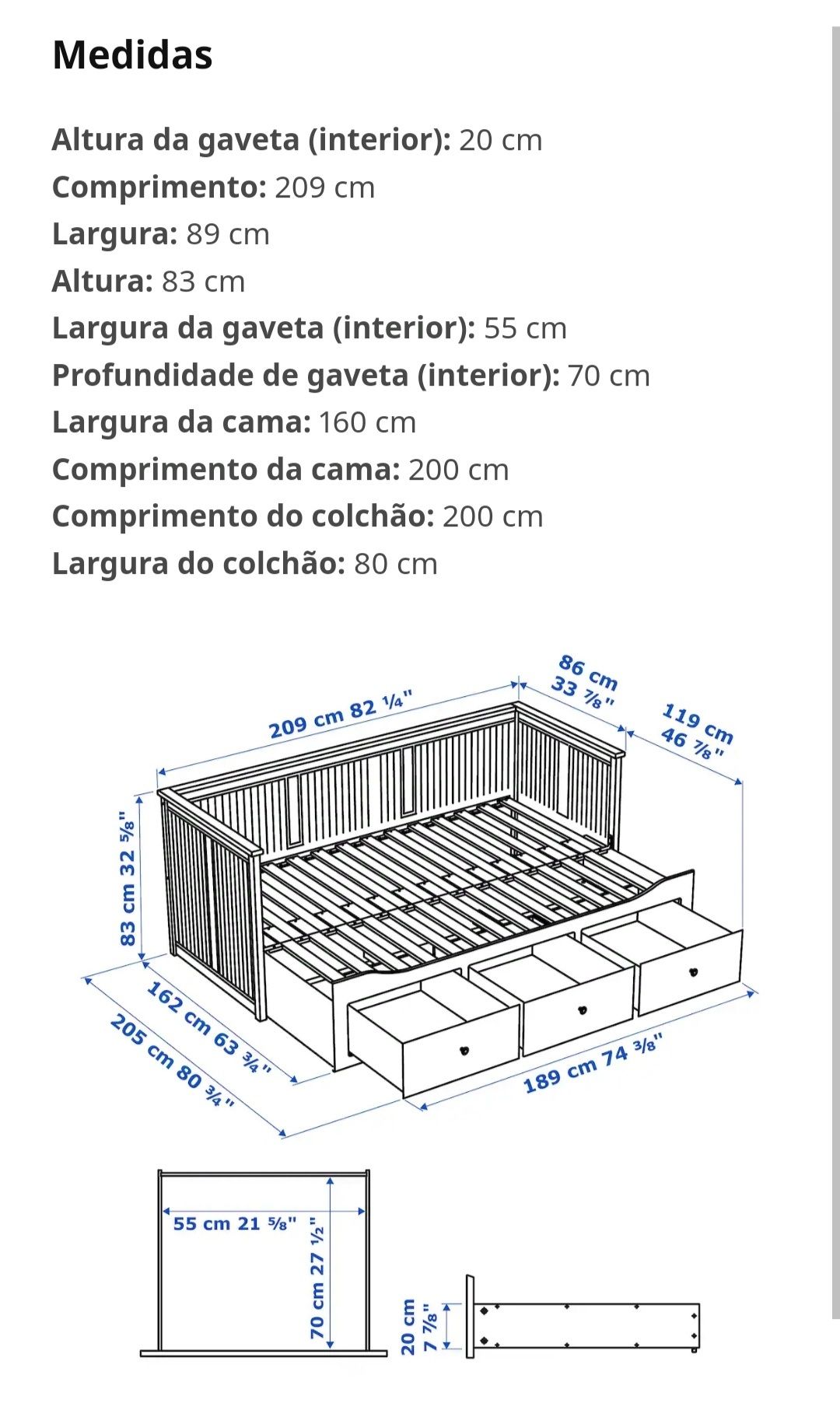 Cama dupla / sofá