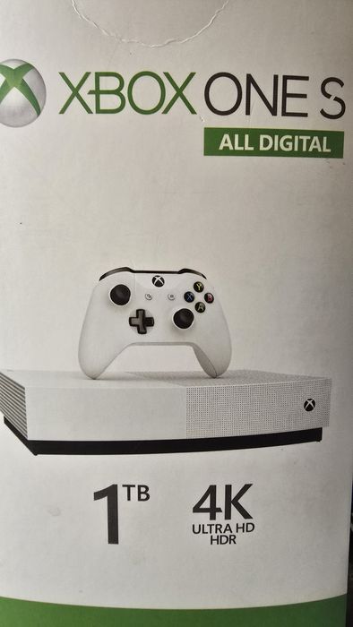 Xbox one S 4K dysk 1 tb pad