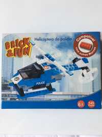 Lego Brick & Fun Helicóptero da Polícia   NOVO