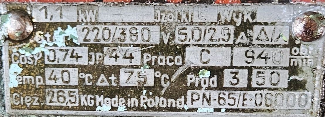 Silniki elektryczne Tamel – 3 sztuki – różne moce