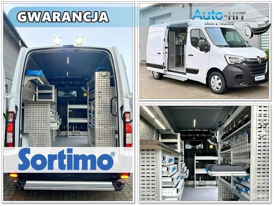 Renault Master  L2H2 Warsztat Sortimo Przetwornica 230V 2000W ŚWIATŁOWÓD *78.000km