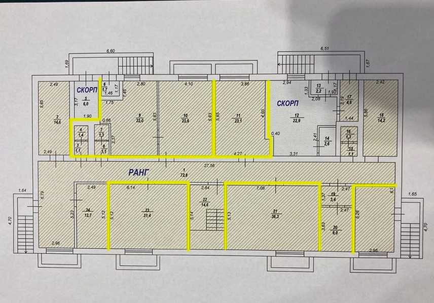 Оренда офісного приміщення 190кв. ЦЕНТР Рівного (вул. Івана Мазепи 4а)