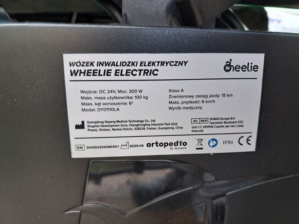 NOWY elektryczny wózek inwalidzki