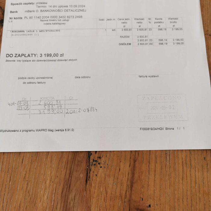 Kosiarka akumulatorowa HUSQVARNA 142iS.Stan jak Nowa.  2 Akumulatory