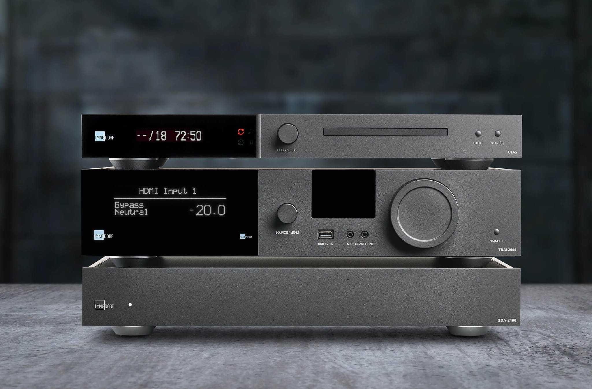 Wzmacniacz zintegrowany all-in-one Lyngdorf Audio TDAI-3400 kalibracja