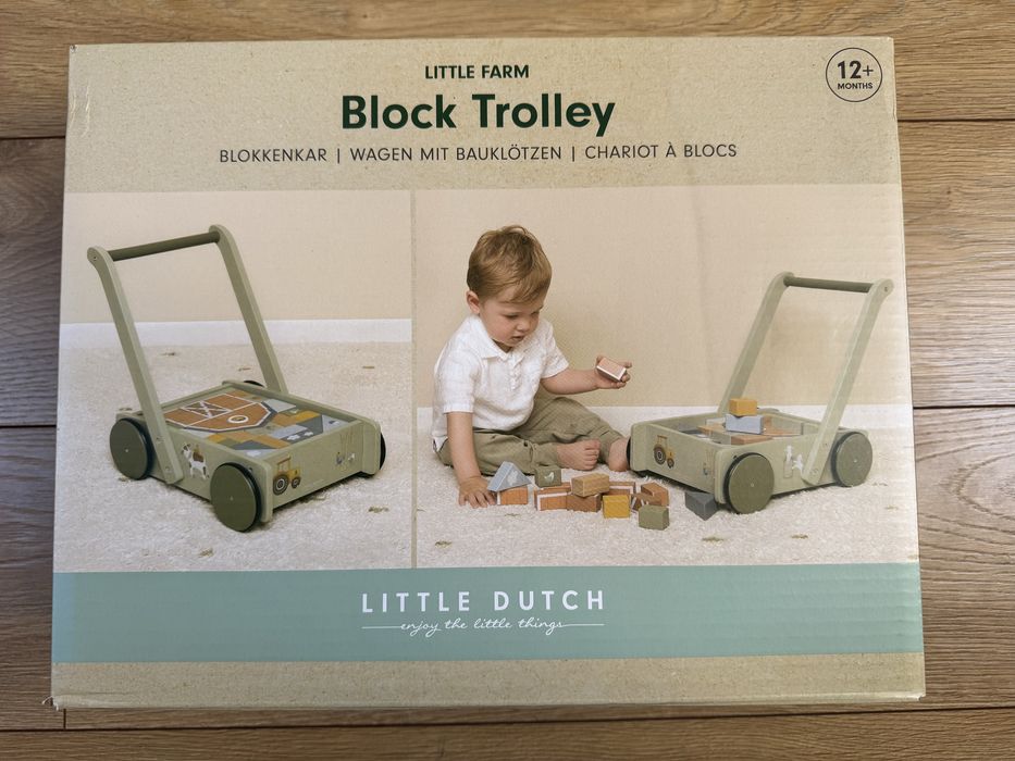 Little dutch little farm wózek z klockami nowy nieotwarty