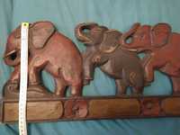 Drewniane słonie