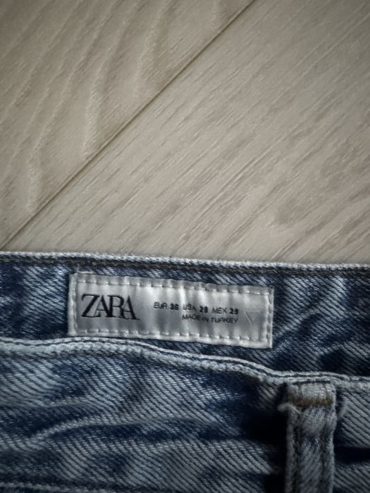 Zara flared jeans голубі