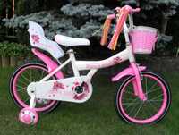 Rower, rowerek różowy 16 cali różowy dla dziewczynki. Nowy