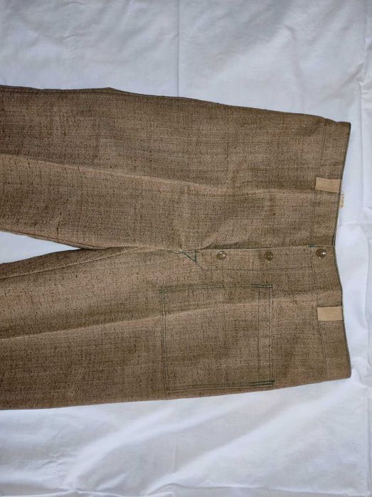 Брюки рабочие сварочные брезентовые, водонепроницаемая пропитка, 52р.