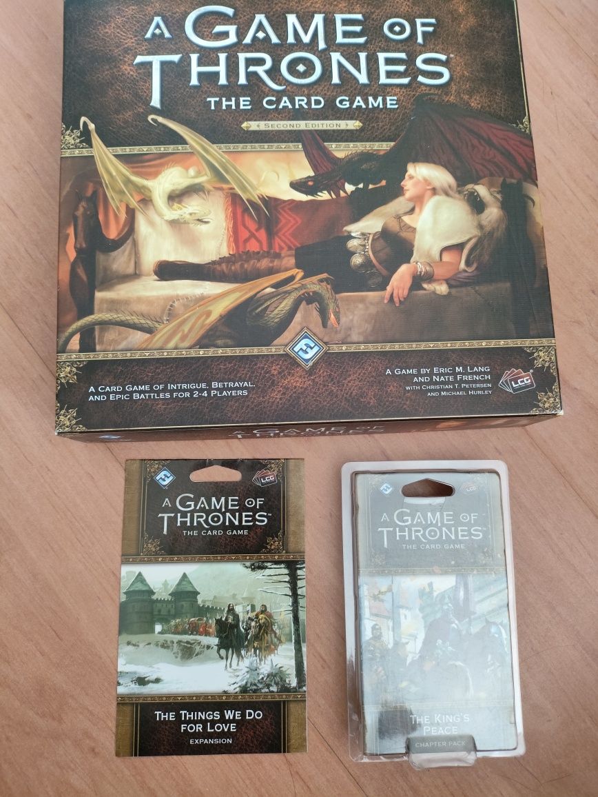 Game of thrones card game + 2 dodatki