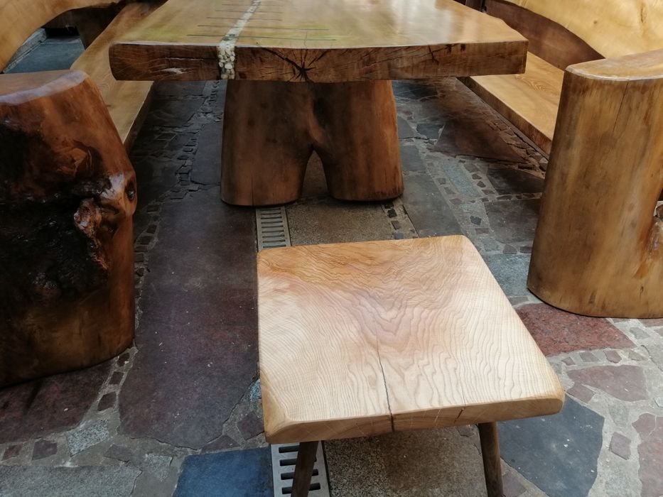 Meble ogrodowe 360x120 dębowe jesionowe