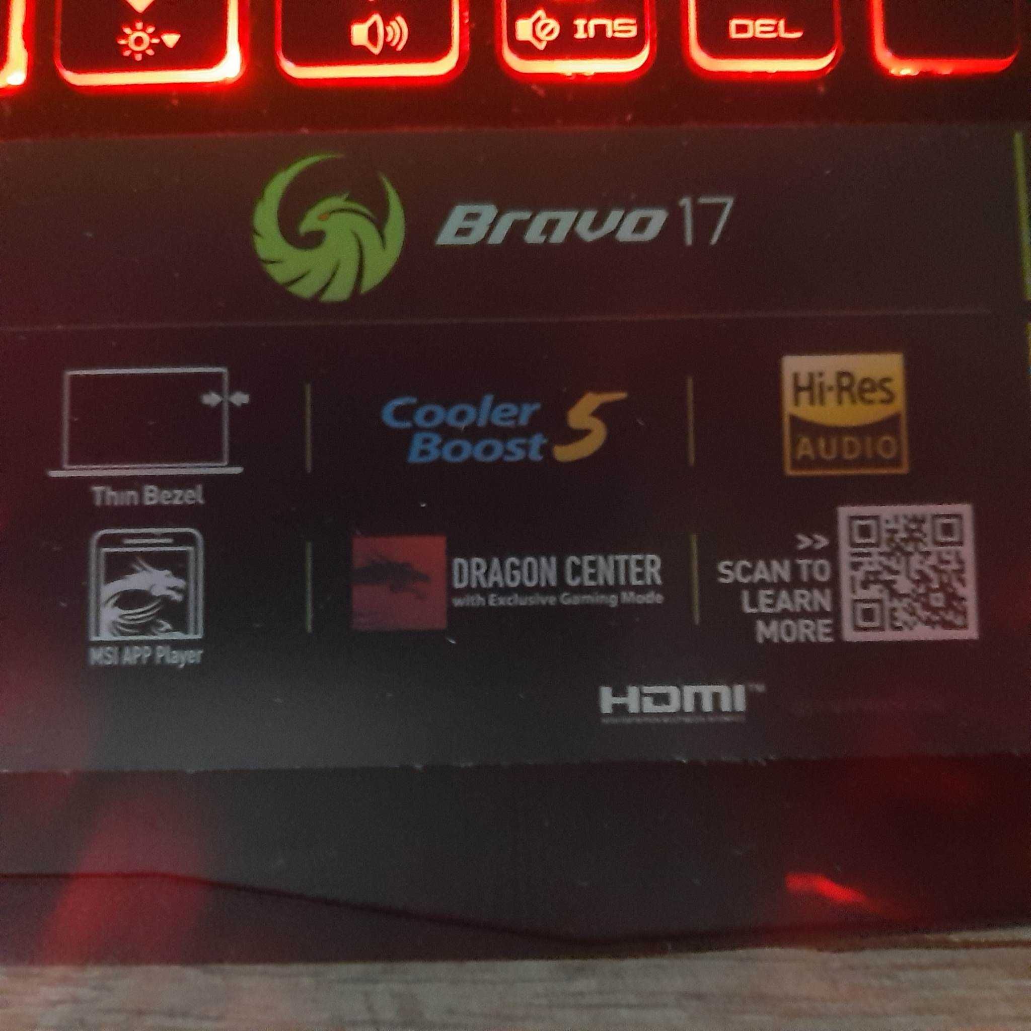 Laptop Gamingowy MSI bravo 17