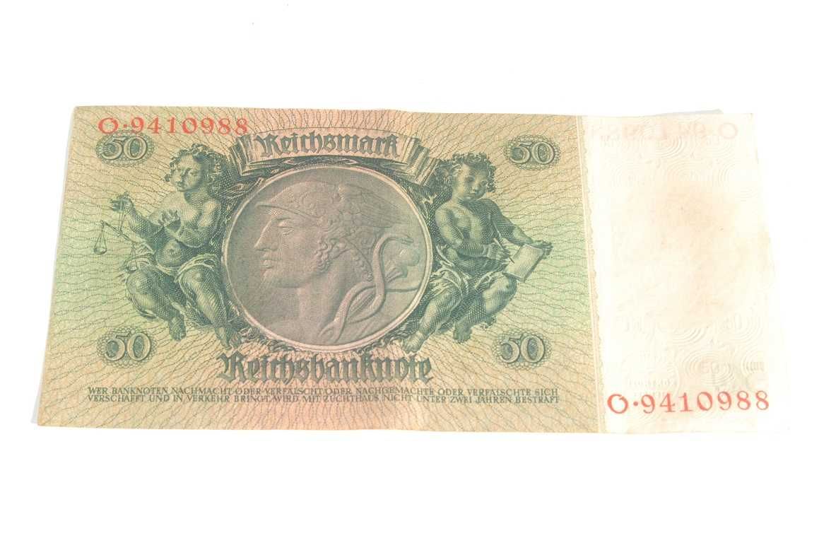 Stary banknot 50 marek 50 reichsmark 1933 antyk