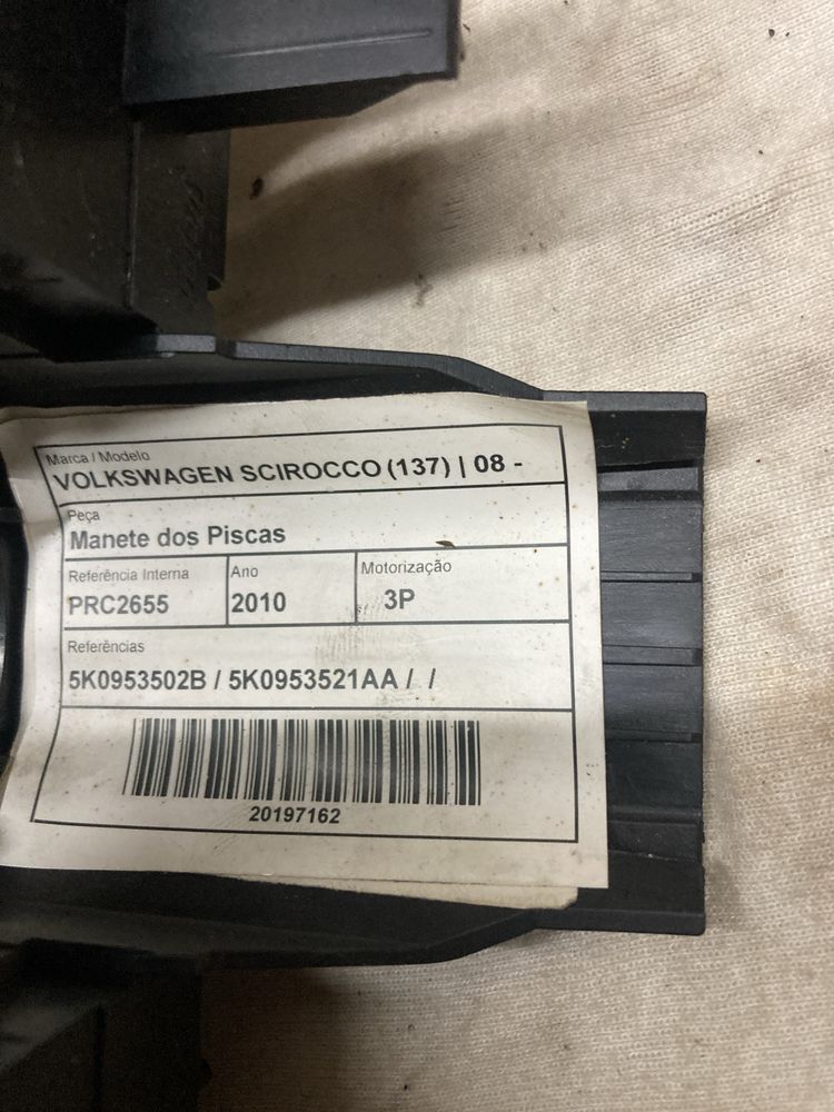 Maneta piscas e luzes scirocco