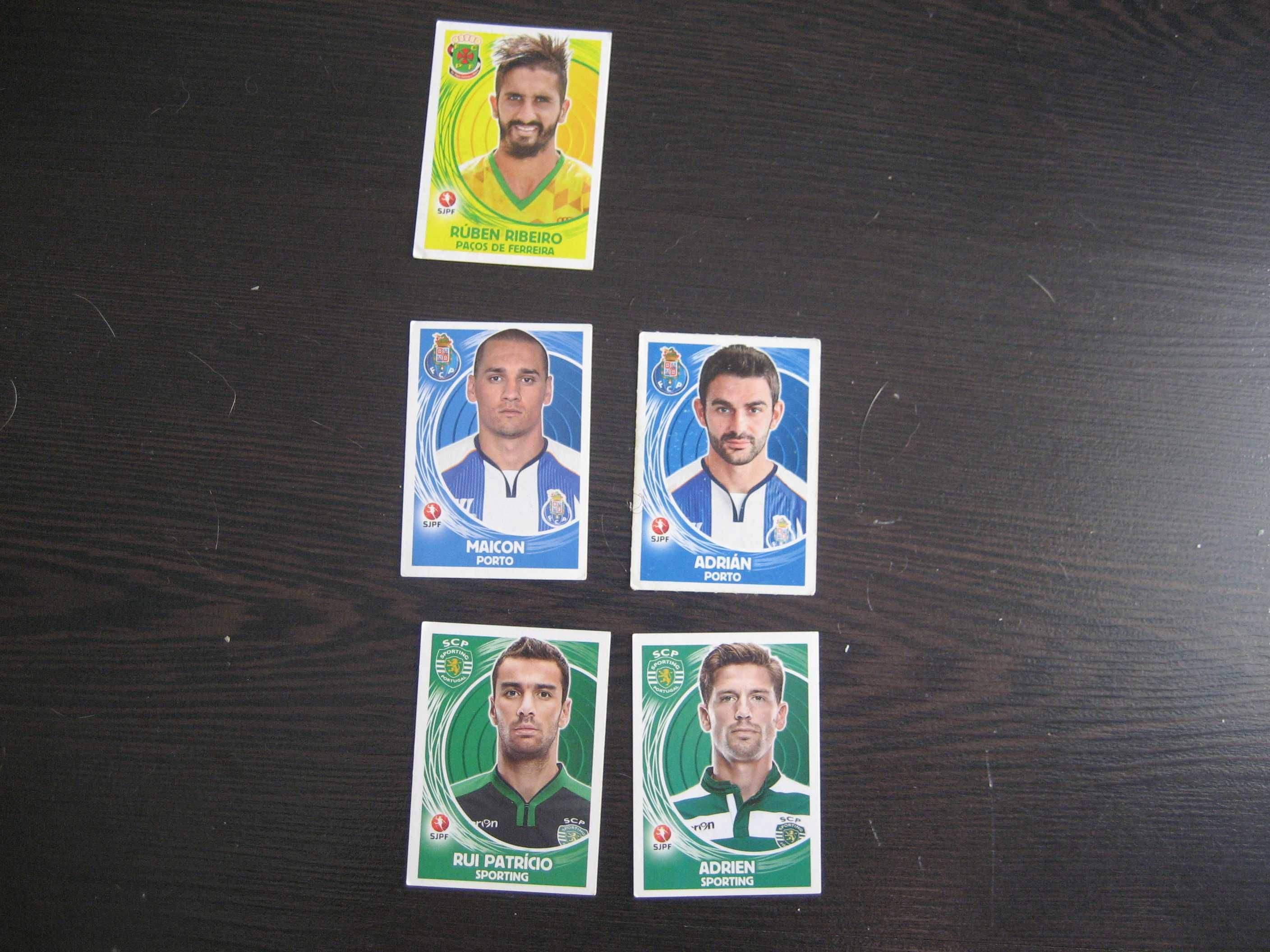 Cromos Panini Liga Portugal 2007/08, 2010/11, 2011/12, 2014/15,2015/16