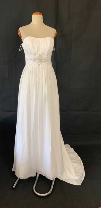 Nowa suknia ślubna zwiewna i prosta 38 M cywilny poprawiny zapasowa