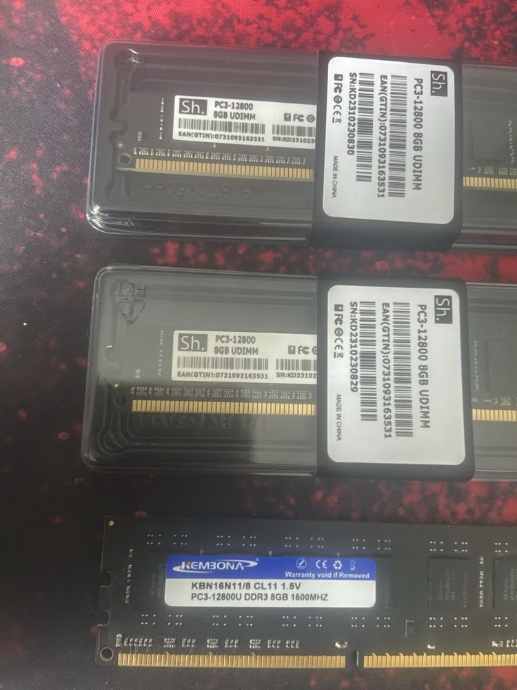 DDR3 8GB RAM 1600Mhz