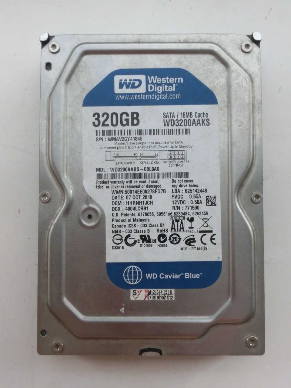 Жёсткий диск 320GB, Western Digital, SATA/16mb cache