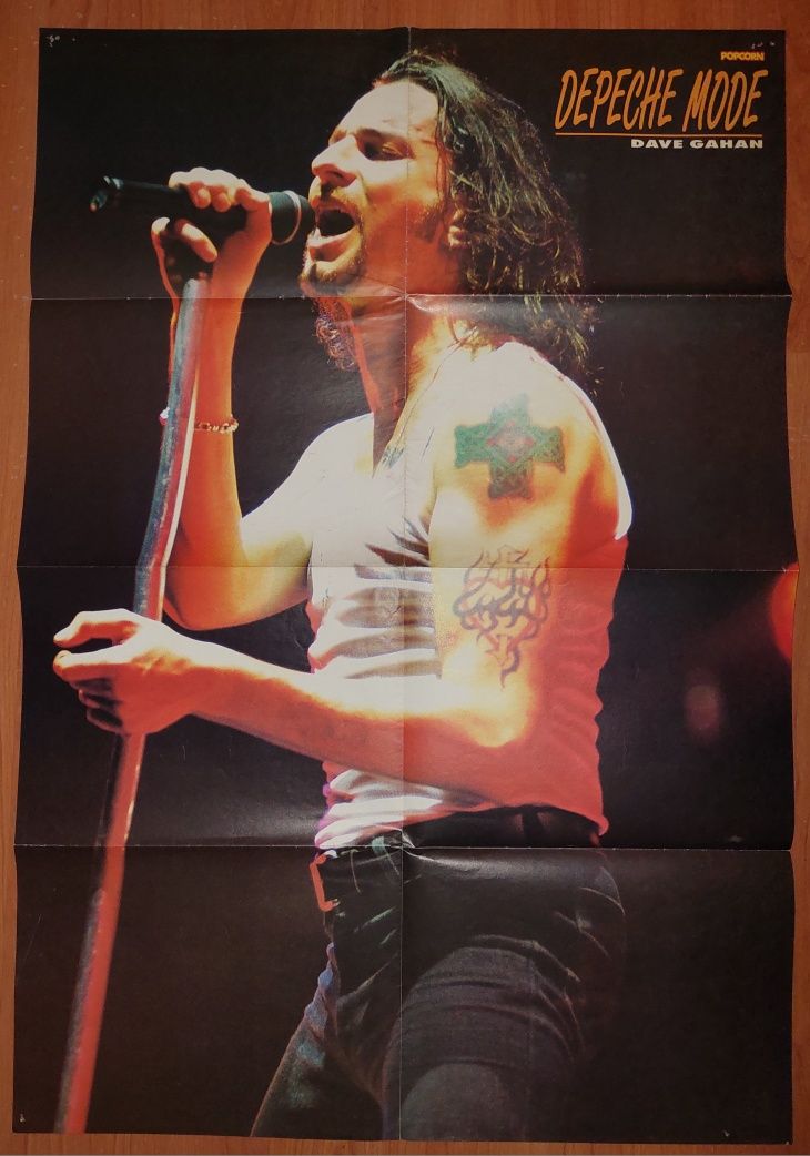 Depeche Mode Dave Gahan plakat z POPCORN format A1 z 1993/1994