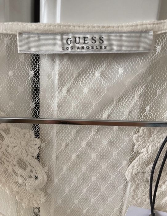 Guess top koronka ażurowy bluzka