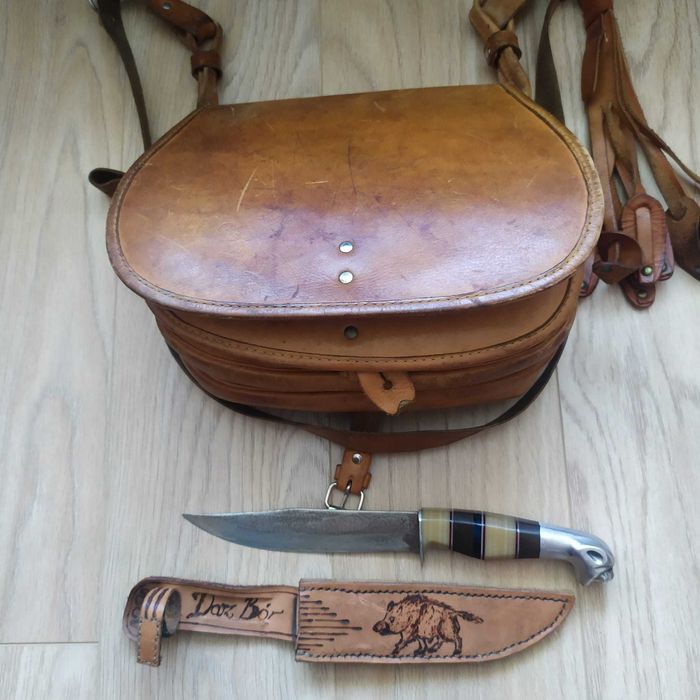 Zestaw Myśliwski nóż i torba myśliwska