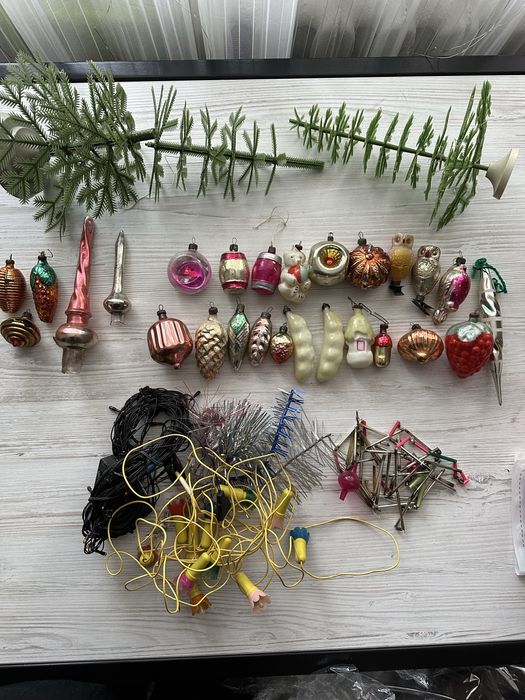 Старовинні іграшки на ялинку, СРСР, реліквія, колекціонування! Дешево