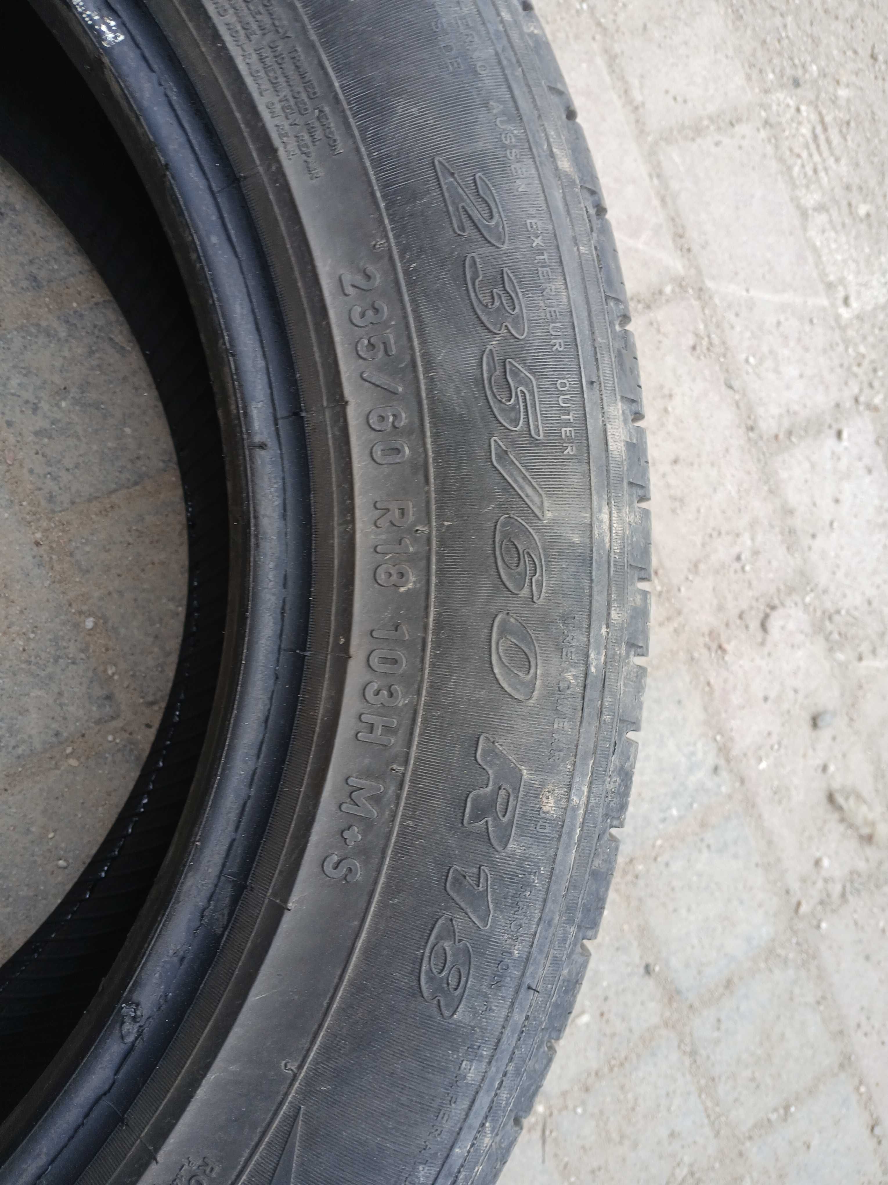 2x używane opony wielosezonowe 235/60 R18 Pirelli Gwarancja Montaż