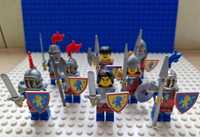 Zestaw 8 rycerzy Lego rycerz rycerka herbu lwa Castle 10305