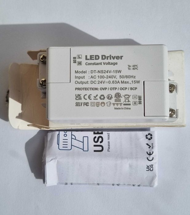 Світлодіодний драйвер REYLAX 24V-15WT-0.63A