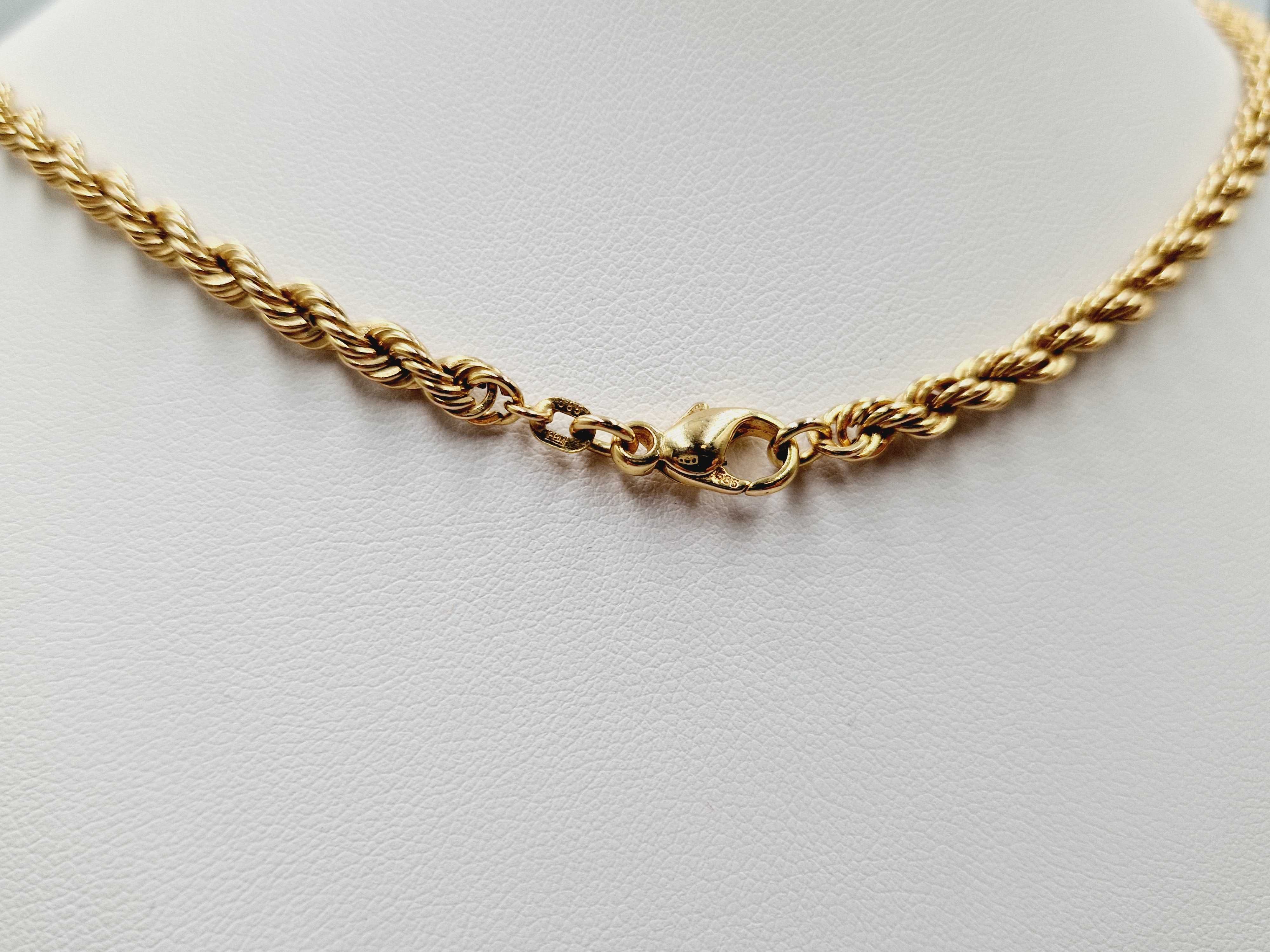 Elegancki złoty łańcuszek 16.12 g PR.585 14K Dł.60cm