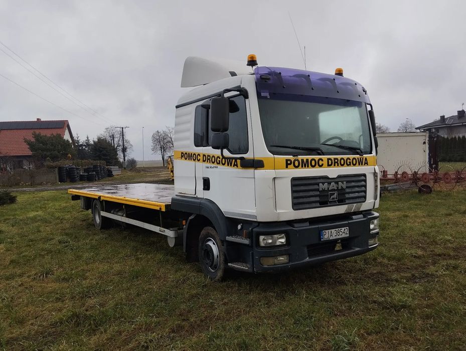 MAN TGL 12.240  Man 12.240 pomoc drogowa autolaweta pojazd specjalny laweta 6t załadun