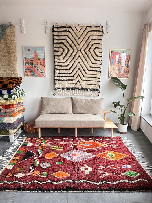 Nowy marokański dywan Boujaad, wełna 100%, handmade